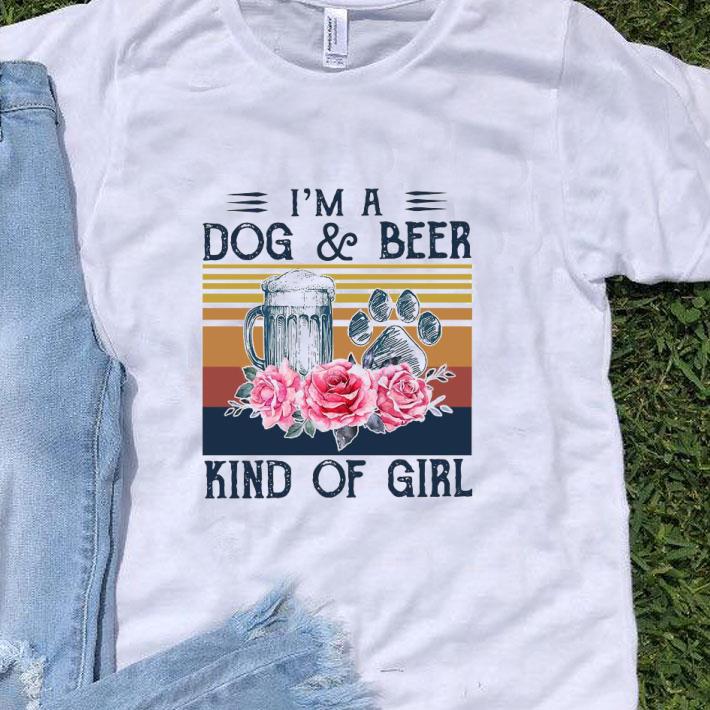 I’m A Dog And Beer Kind Of Girl Vintage Shirt