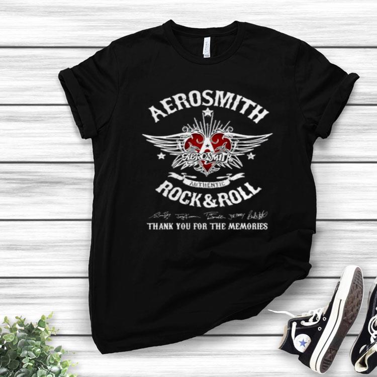 Aerosmith Authentic Rock And Roll Thank You For The Memories Shirt