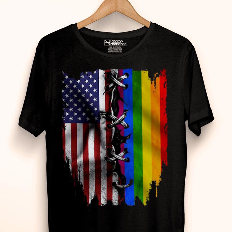 LGBT Pride And American Flag Shirt