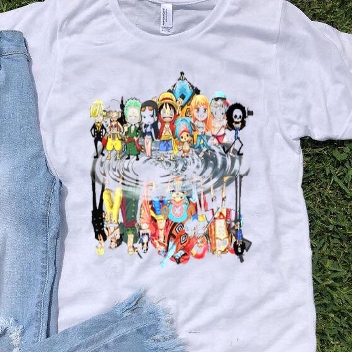 One Piece Characters Water Mirror Shirt