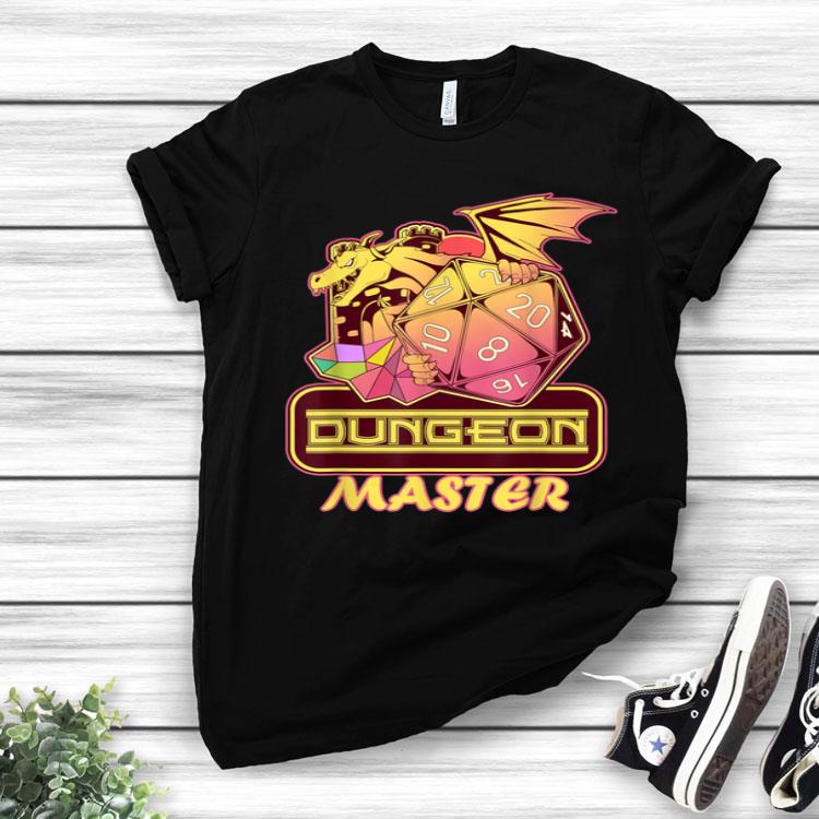 Retro DM Tabletop Gaming Dragons D20 Dice Vintage Shirt