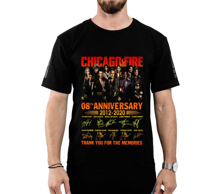 Chicago Fire 08th Anniversary 2012 2020 Thank You For The Memories Signatures Shirt