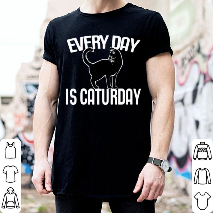 Every Day Is Caturday Black Cat Art Cat People Premium Shirt