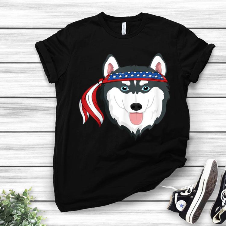 Huskie 4th Of July Family Women Kid Patriotic Dog American Shirt