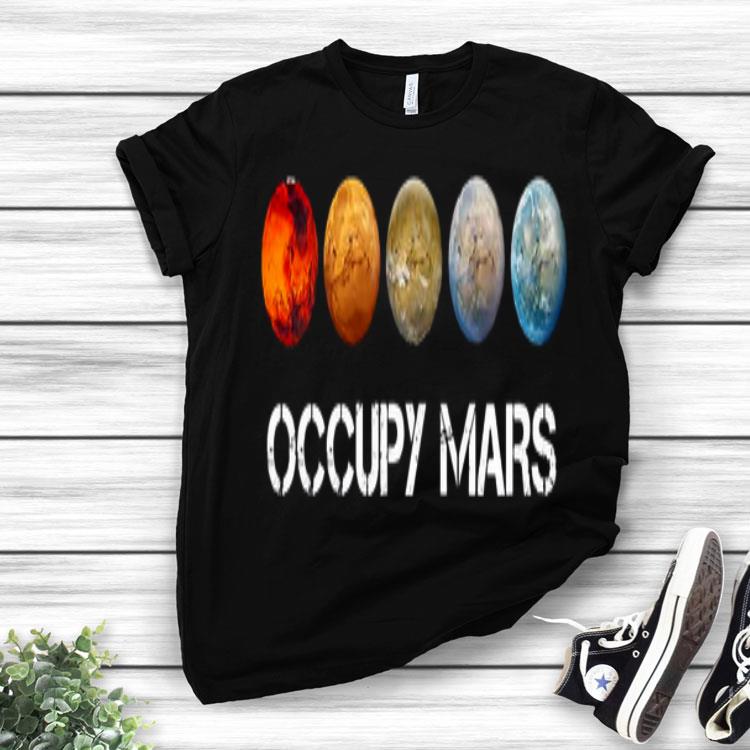 Five Occupy Mars Nasa Spacex Shirt