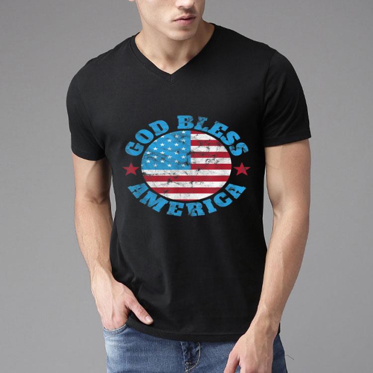 God Bless 4th Of July America Flag Shirt