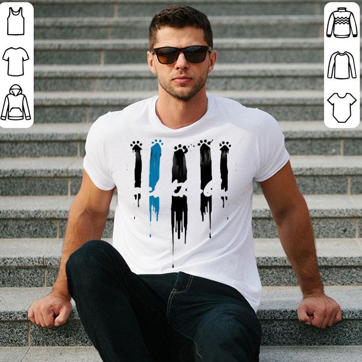 Back The Blue Paw Heart Shirt