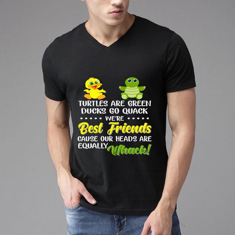 Turtles Are Green Ducks Go Quack We’re Best Friends Cause Our Heards Are Equally Whack So Cute Shirt