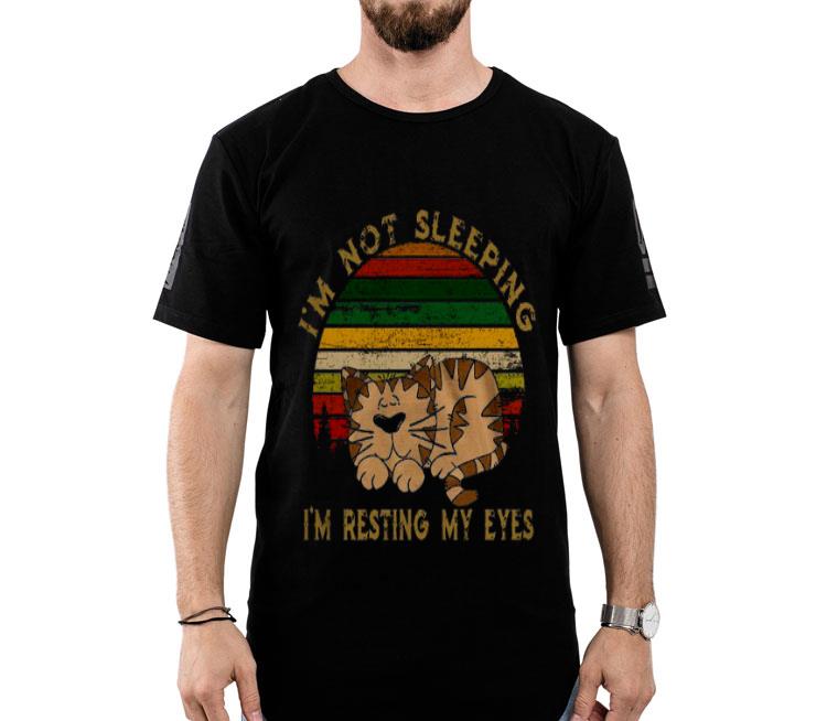 Tiger I’m Not Sleeping I’m Resting My Eyes Vintage Shirt