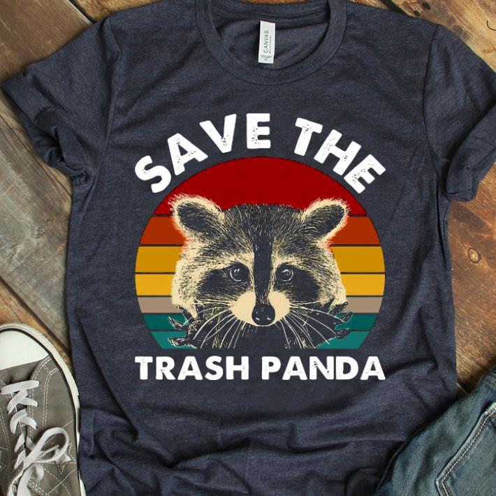 Raccoon Save The Trash Panda Vintage Retro Shirt