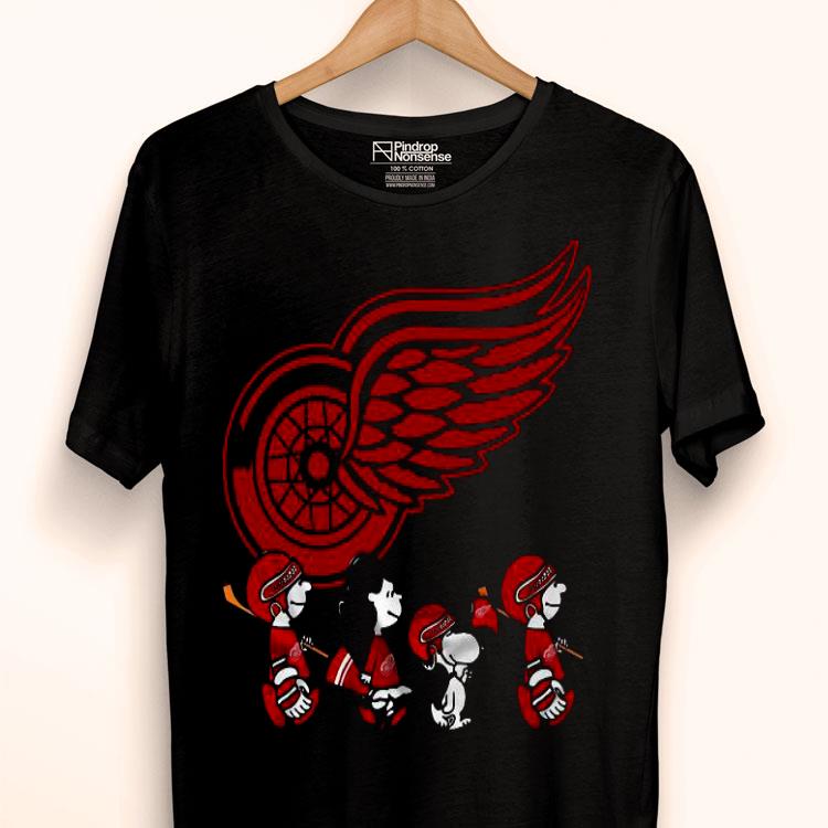 The Peanut Characters Detroit Red Wings Shirt