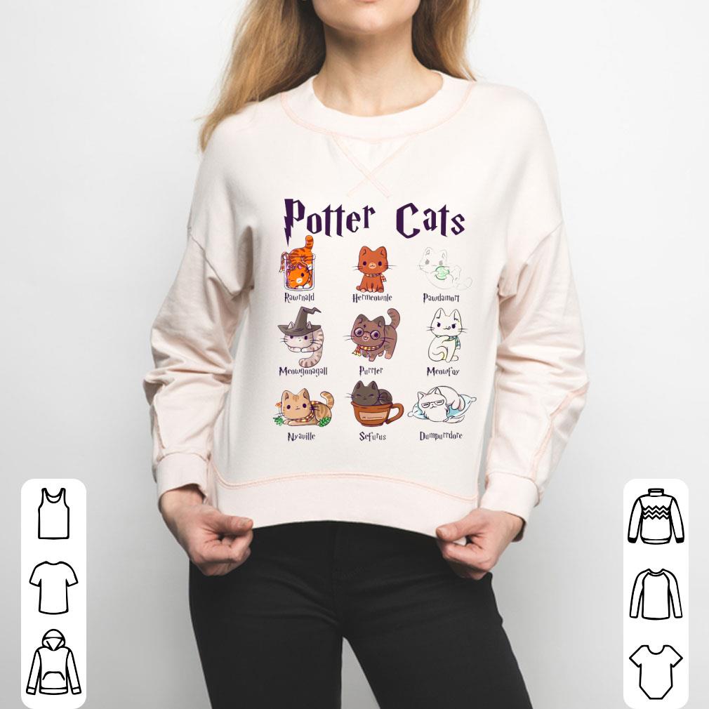 Potter Cats Rawrnald Hermeownle Pawdamort Shirt
