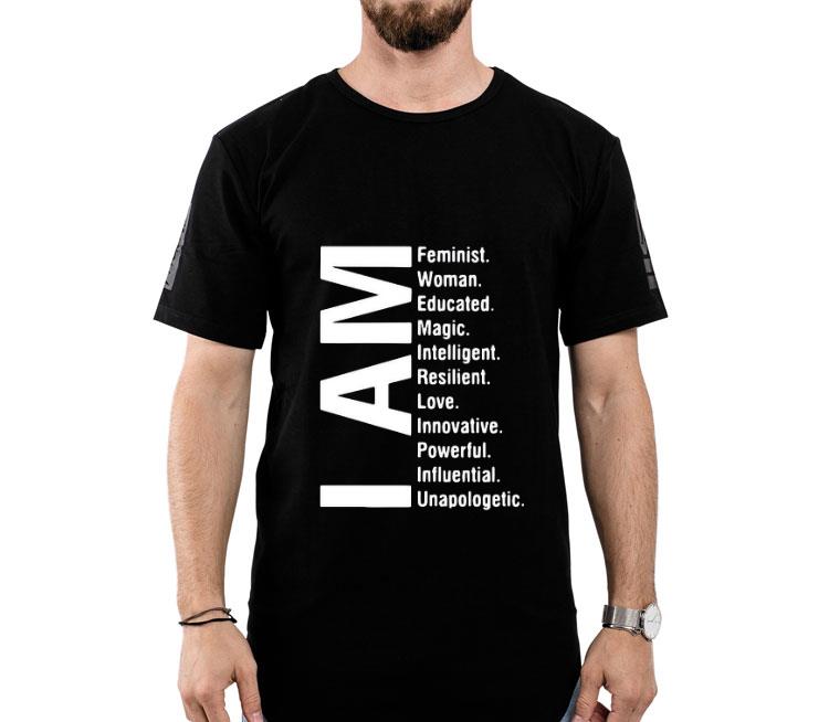 I Am Feminist Woman Educated Magic Intelligent Shirt