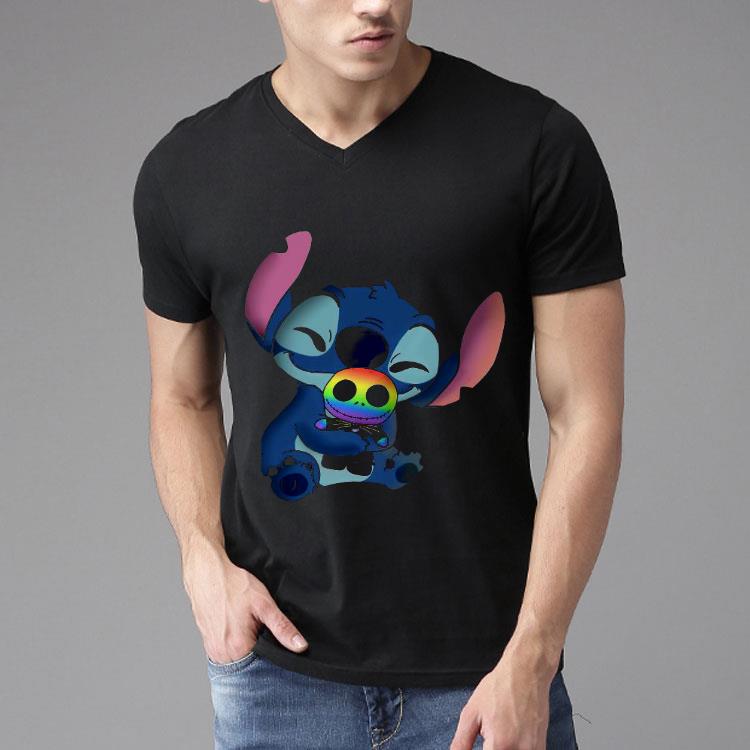 Stitch Hug Jack Skellington Shirt