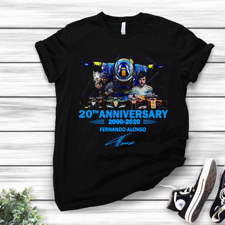 Fernando Alonso 20th Anniversary 2000 2020 Signature Shirt