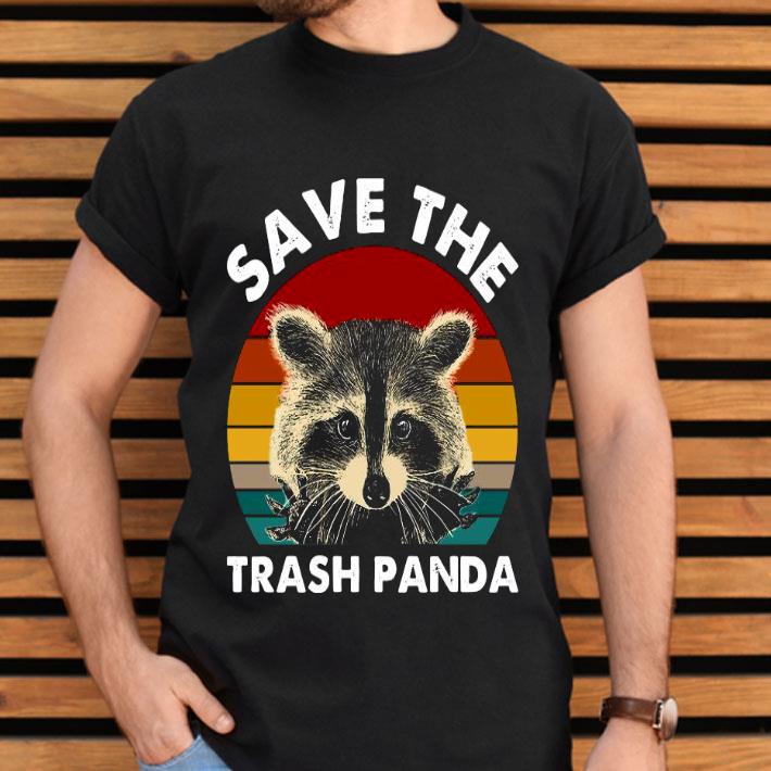 Raccoon Save The Trash Panda Vintage Retro Shirt