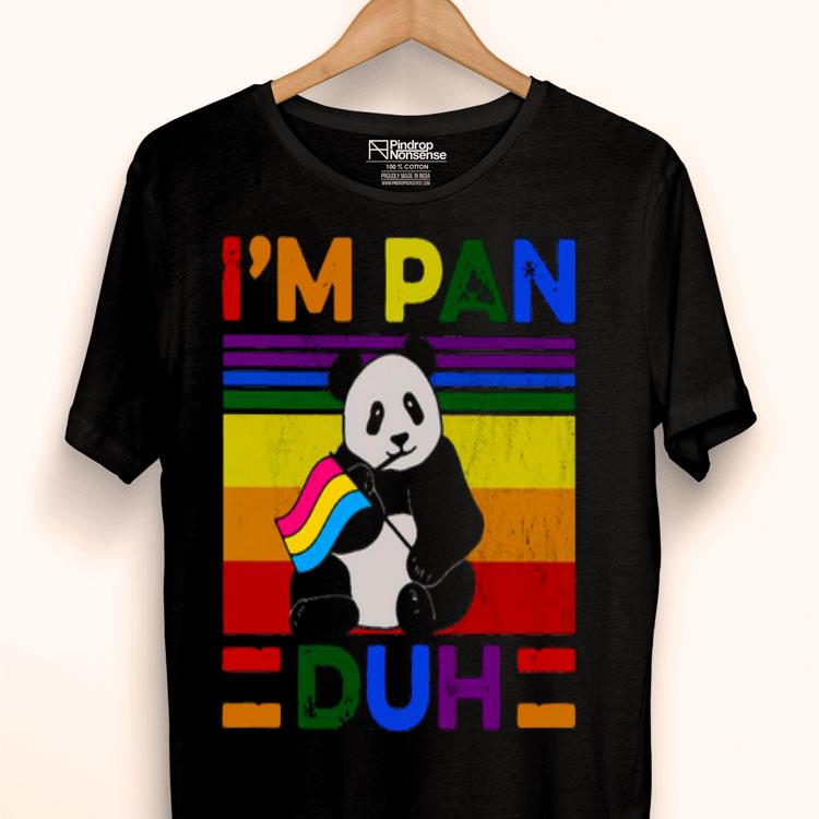 LGBT Panda I’m Pan Duh Vintage Shirt