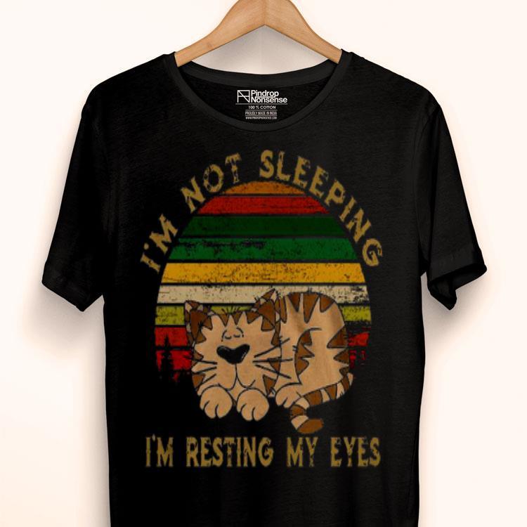 Tiger I’m Not Sleeping I’m Resting My Eyes Vintage Shirt