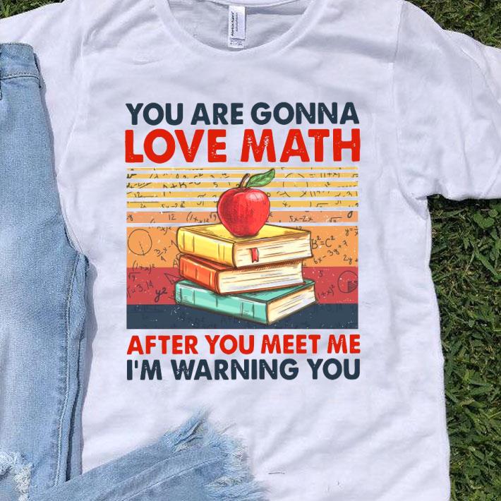 You Are Gonna Love Math After You Meet Me I’m Warning You Vintage Shirt