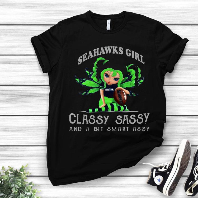 Butterfly Seahawks Girl Classy Sassy And A Bit Smart Assy Shirt