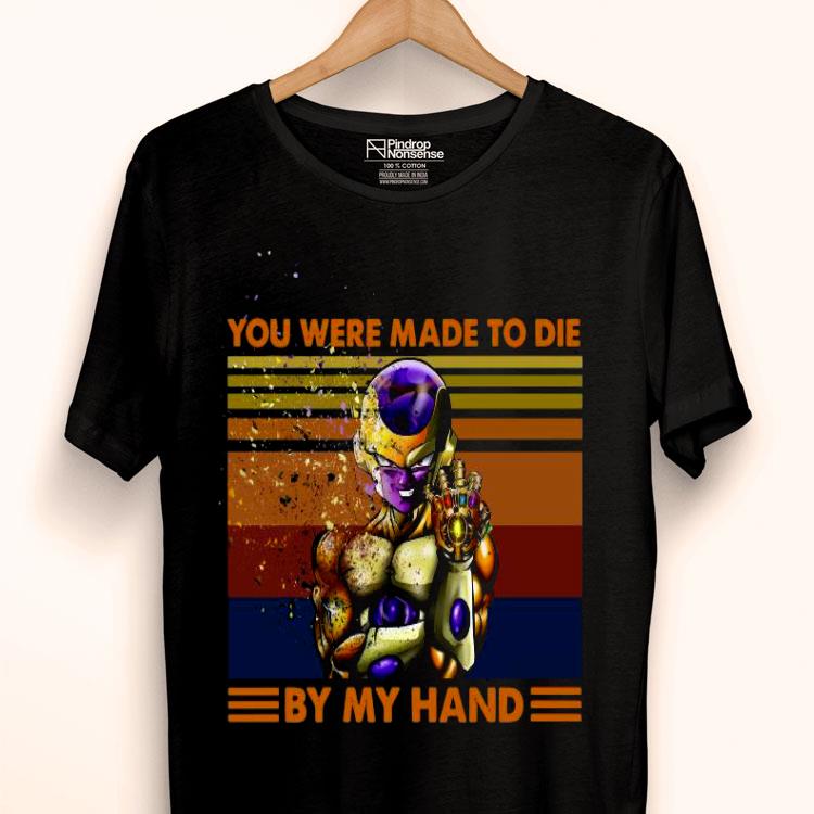 Golden Frieza You Were Made To Die By My Hand Vintage Retro Shirt