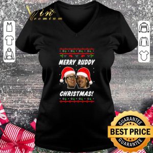 Awesome Merry Ruddy Christmas Bottom Richie & Eddie Hitler Ugly shirt 1