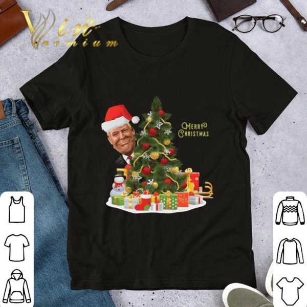 Premium Donald Trump Santa Happy Merry Christmas shirt