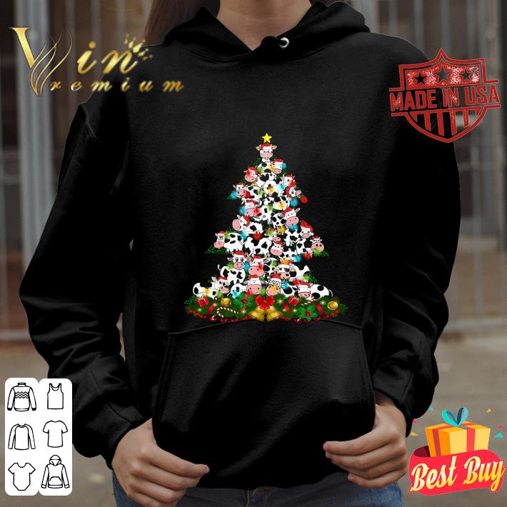 31a0ae75 premium cows christmas tree shirt 4 - Premium Cows Christmas Tree shirt
