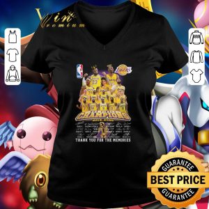 Original Kobe Bryant Los Angeles Lakers NBA Finals Champions 2019-2020 signatures shirt 1