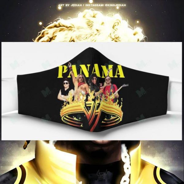 Panama Van Halen face mask