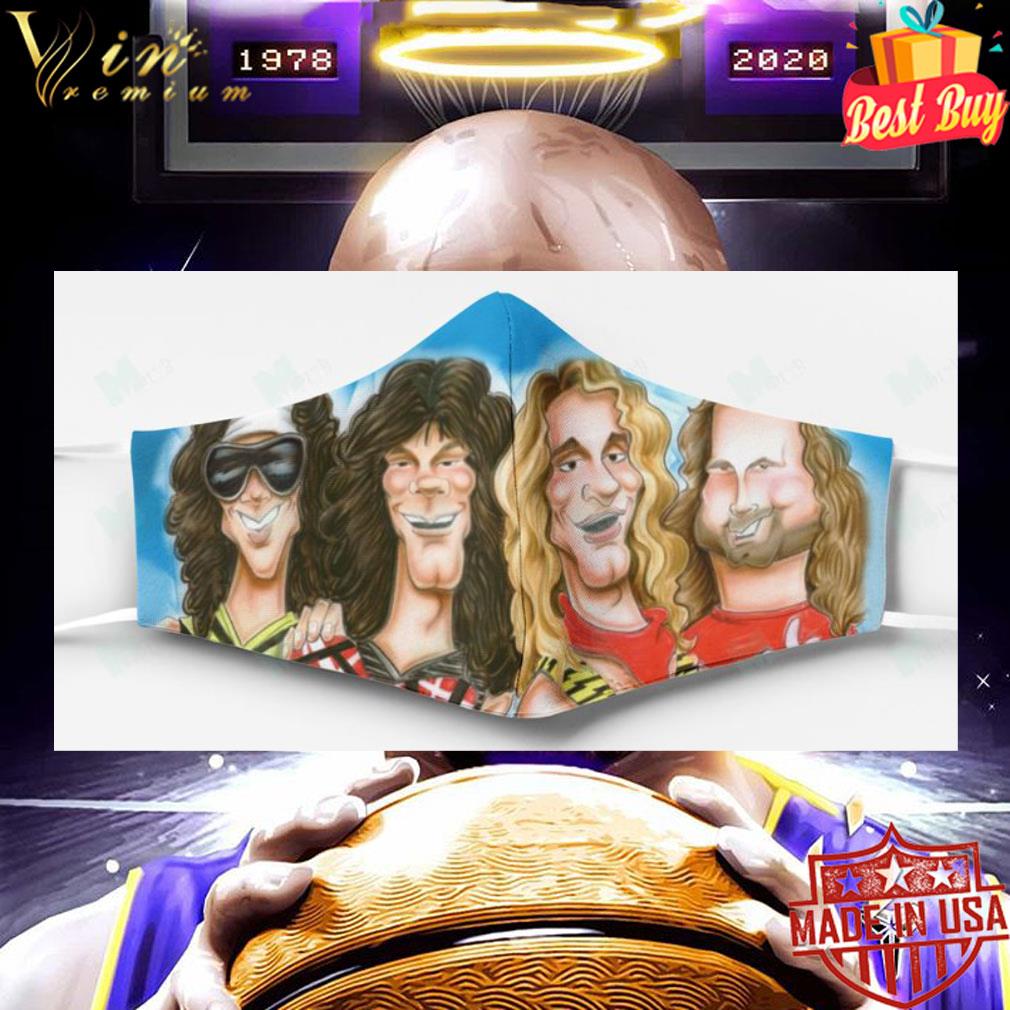 Van Halen Band Cartoon face mask 5a1b9359 van halen band cartoon face mask 4 - Van Halen Band Cartoon face mask