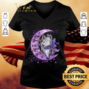 Awesome Horse I love you to the moon and back Fibromyalgia Awareness shirt 2