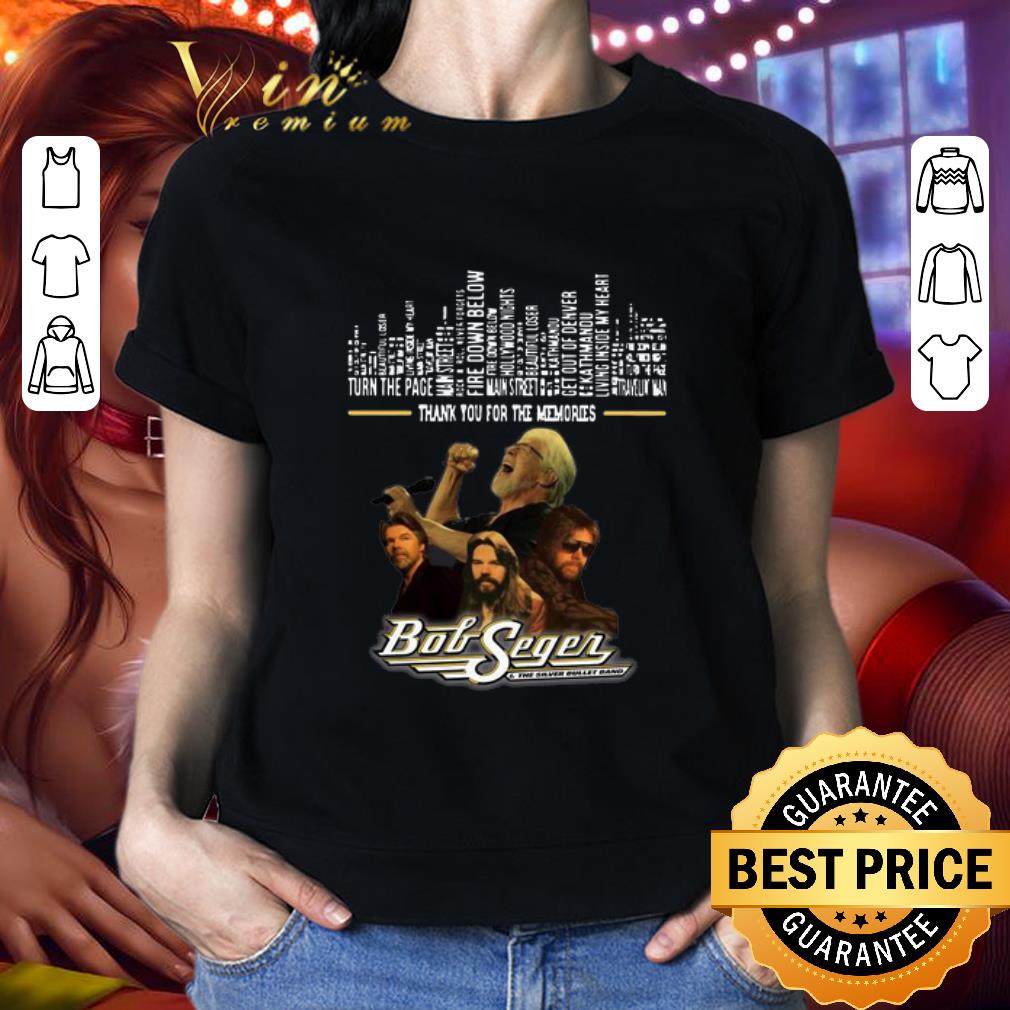 Official Thank You For The Memories Bob Seger shirt Official Thank You For The Memories Bob Seger shirt