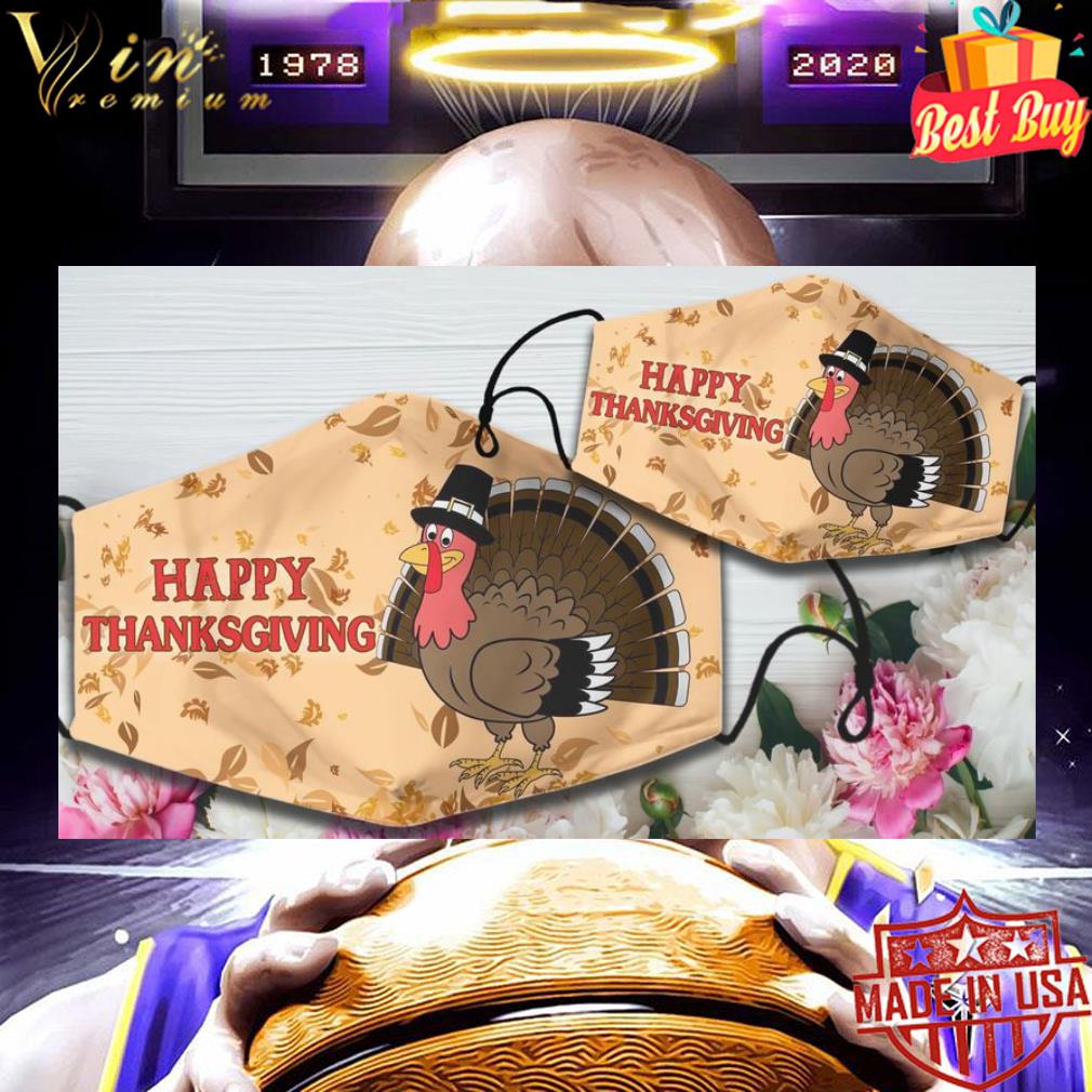 80d92b04 chicken turkey happy thanksgiving day face mask 4 - Chicken Turkey Happy Thanksgiving day Face Mask