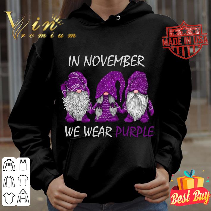 86654e2d official gnomes in november we wear purple fibromyalgia awareness shirt 4 - Official Gnomes In November We Wear Purple Fibromyalgia Awareness shirt