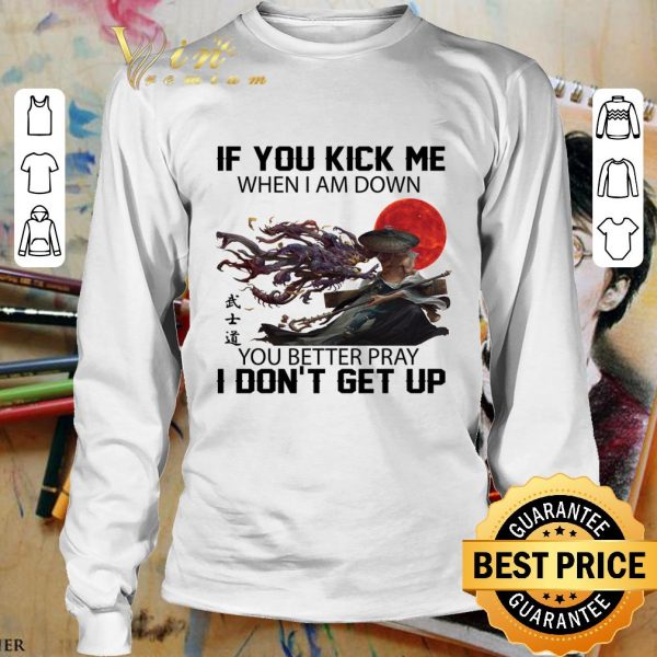 Original Simic Hybrid Monk If You Kick Me When I Am Down You Better Pray shirt