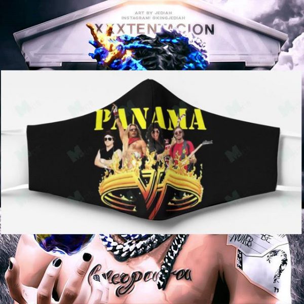 Panama Van Halen face mask