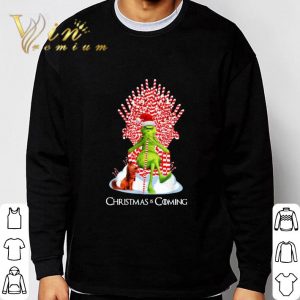 Grinch and Max Christmas Is Coming GOT shirt 2