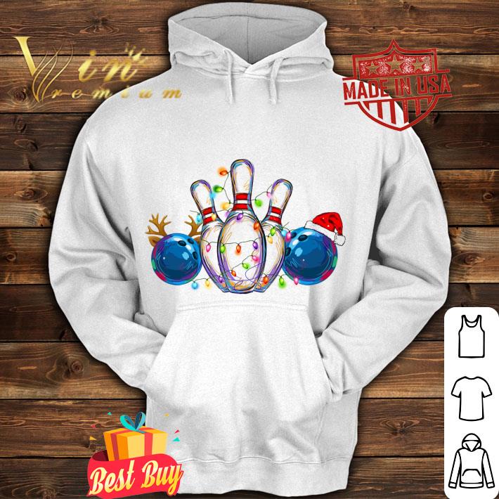 c5603b90 hot bowling christmas lights santa hat reindeer shirt 4 - Hot Bowling Christmas lights Santa hat reindeer shirt