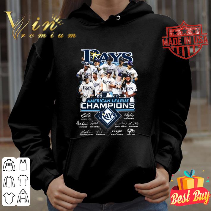 d0868303 premium tampa bay rays team 2020 american league champions signatures shirt 4 - Premium Tampa Bay Rays team 2020 American league champions signatures shirt