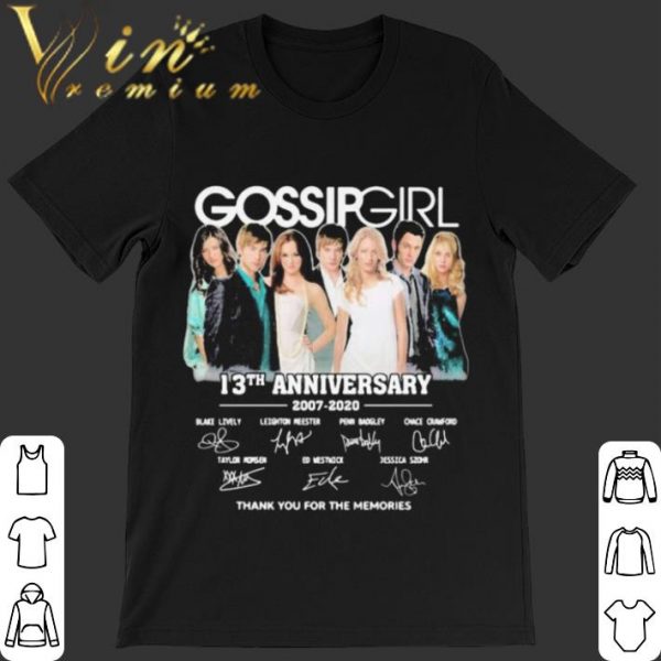 Original Gossip Girl 13th anniversary 2007-2020 signatures shirt