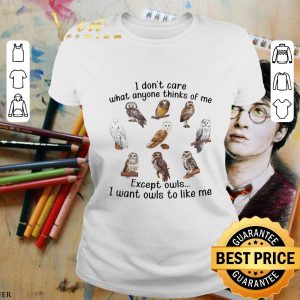 Owls I Don't Care What Anyone Thinks Of Me shirt 1