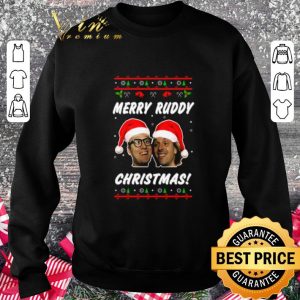 Awesome Merry Ruddy Christmas Bottom Richie & Eddie Hitler Ugly shirt 2