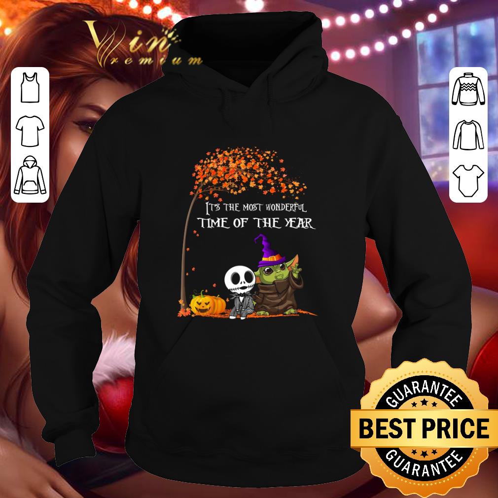 f4ec8fa8 jack skellington and baby yoda it s the most wonderful time of the year shirt 4 - Jack Skellington and Baby Yoda it's the most wonderful time of the year shirt