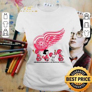 Awesome Peanuts Characters Snoopy Charlie Brown Detroit Red Wings shirt 1