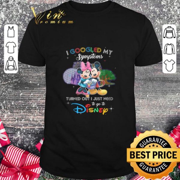 Awesome Disney Minnie And Mickey Mouse I Googled My Symptoms shirt