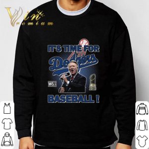 Sweet Vin Scully It's Time For Dodgers Baseball shirt 2