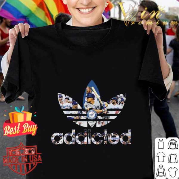 Awesome Adidas addicted Los Angeles Dodgers shirt