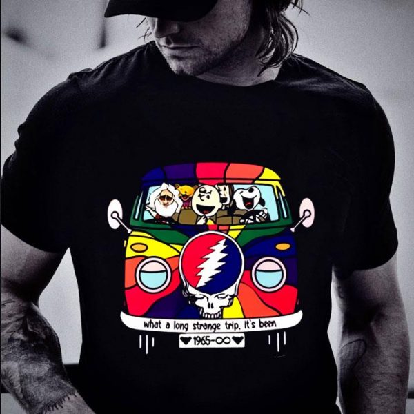 Awesome Snoopy Charlie Brown Grateful Dead Bus shirt