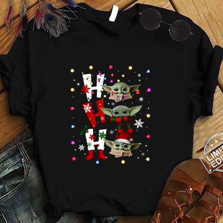 Original Star Wars Baby Yoda Christmas Ho Ho Ho shirt Original Star Wars Baby Yoda Christmas Ho Ho Ho shirt
